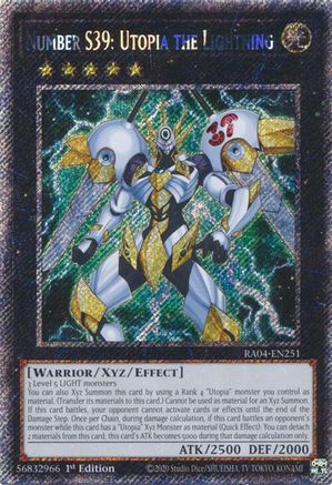 Image of Number S39: Utopia the Lightning [RA04-EN251] Platinum Secret Rare