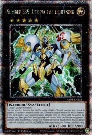 Image of Number S39: Utopia the Lightning [RA04-EN251] Quarter Century Secret Rare