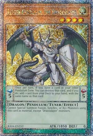 Image of Luster Pendulum, the Dracoslayer [RA04-EN252] Quarter Century Secret Rare