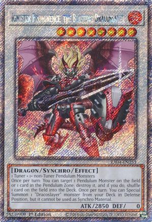 Image of Ignister Prominence, the Blasting Dracoslayer [RA04-EN253] Platinum Secret Rare