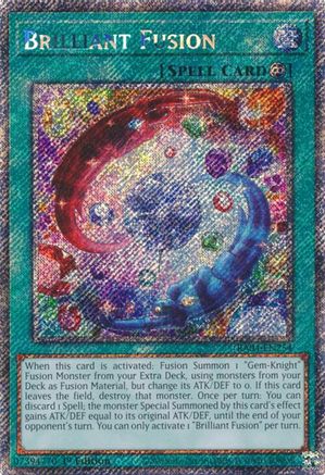 Image of Brilliant Fusion [RA04-EN254] Platinum Secret Rare