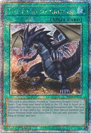 Image of The Fang of Critias [RA04-EN255] Quarter Century Secret Rare
