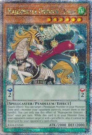 Image of Majespecter Unicorn - Kirin [RA04-EN260] Quarter Century Secret Rare