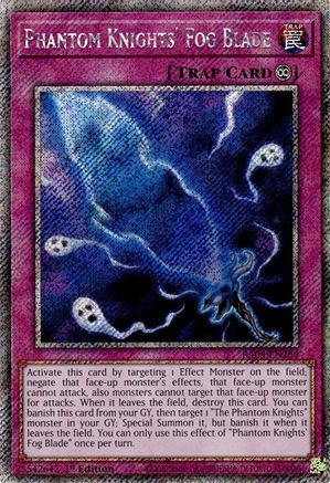 Image of Phantom Knights' Fog Blade [RA04-EN264] Platinum Secret Rare