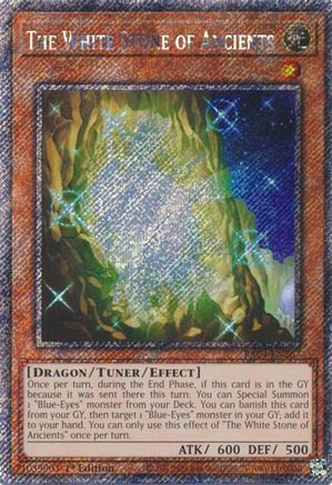 Image of The White Stone of Ancients [RA04-EN267] Platinum Secret Rare