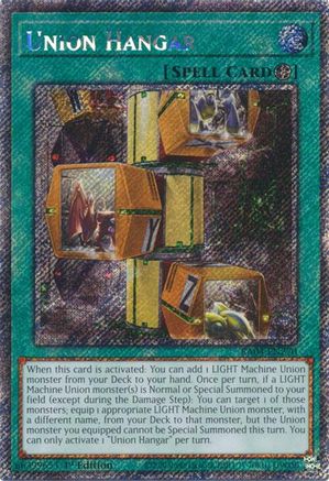 Image of Union Hangar [RA04-EN270] Platinum Secret Rare