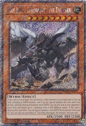 Image of True King Lithosagym, the Disaster [RA04-EN275] Platinum Secret Rare