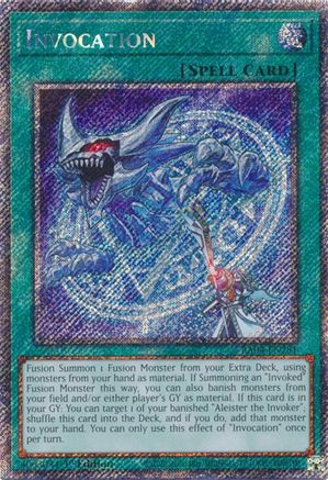 Image of Invocation [RA04-EN281] Platinum Secret Rare