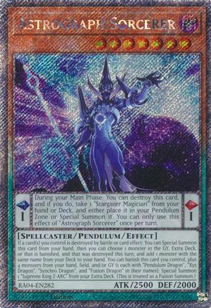 Image of Astrograph Sorcerer [RA04-EN282] Platinum Secret Rare