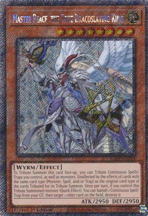 Image of Master Peace, the True Dracoslaying King [RA04-EN283] Platinum Secret Rare