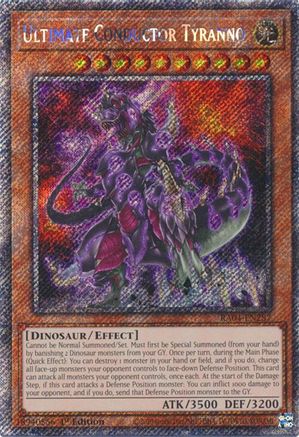 Image of Ultimate Conductor Tyranno [RA04-EN287] Platinum Secret Rare