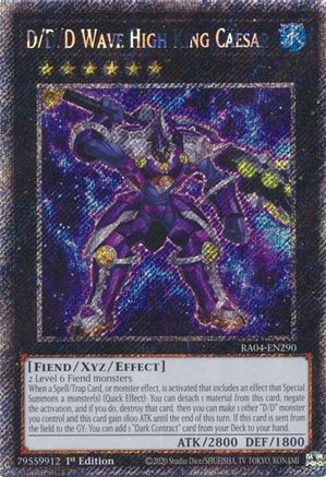 Image of D/D/D Wave High King Caesar [RA04-EN290] Platinum Secret Rare