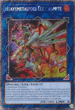 Image of Heavymetalfoes Electrumite [RA04-EN292] Platinum Secret Rare