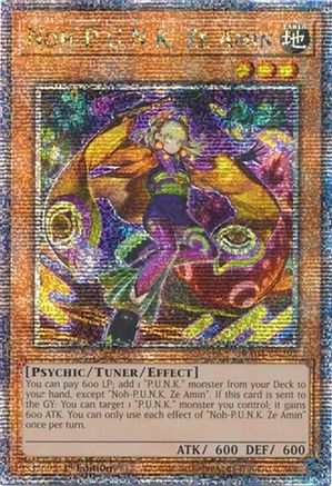 Image of Noh-P.U.N.K. Ze Amin [RA04-EN293] Quarter Century Secret Rare