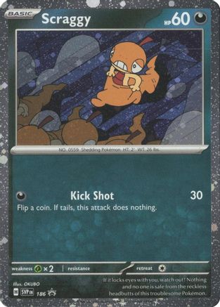 Image of Scraggy (186) [Scarlet & Violet: Black Star Promos]