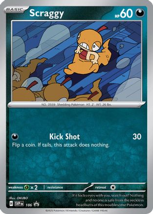 Image of Scraggy (186) [Scarlet & Violet: Black Star Promos]