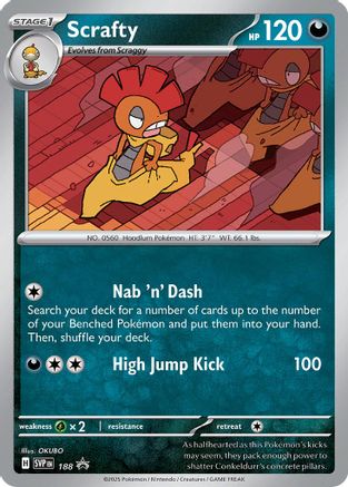 Image of Scrafty (188) [Scarlet & Violet: Black Star Promos]