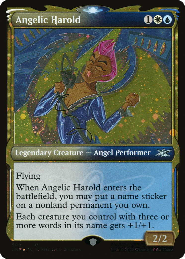 Image of Angelic Harold (Showcase) (Galaxy Foil) [Unfinity]