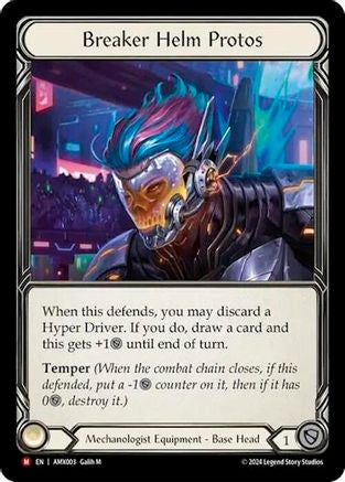 Image of Breaker Helm Protos [AMX003] (Armory Deck: Maxx Nitro)  Rainbow Foil