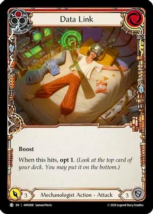Image of Data Link (Red) [AMX008] (Armory Deck: Maxx Nitro)