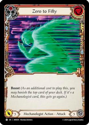 Image of Zero to Fifty (Red) [AMX015] (Armory Deck: Maxx Nitro)