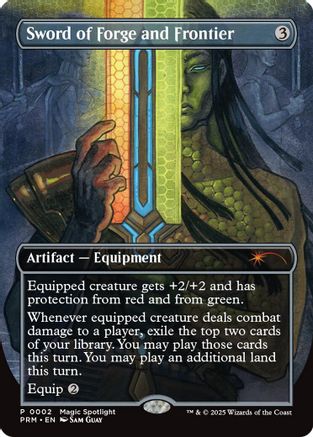 Image of Sword of Forge and Frontier (Borderless) [Wizards Play Network 2025]
