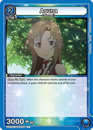 Image of Asuna (036) (UE07ST/SAO-1-036) - UE07ST Sword Art Online Starter Deck