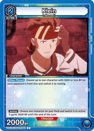 Image of Klein (UE07ST/SAO-1-042) - UE07ST Sword Art Online Starter Deck