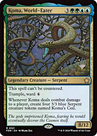Image of Koma, World-Eater (Promo Pack) [Aetherdrift Promos]