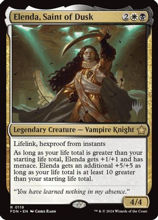 Image of Elenda, Saint of Dusk (Promo Pack) [Aetherdrift Promos]