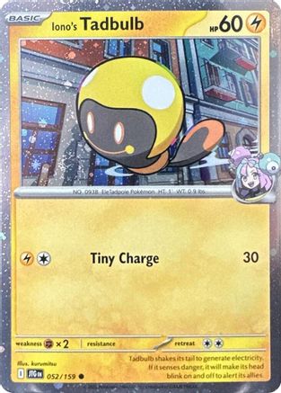 Image of Iono's Tadbulb (052/159) (Cosmos Holo) [Scarlet & Violet: Journey Together]