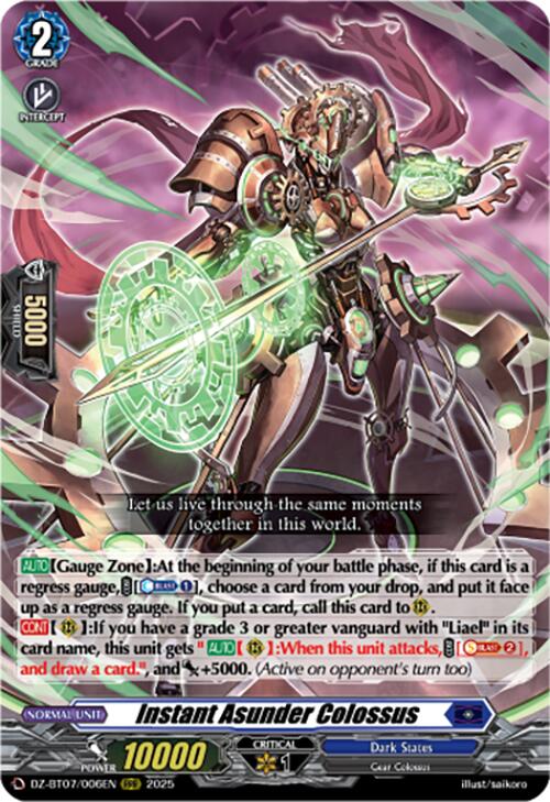 Image of Instant Asunder Colossus (DZ-BT07/006EN) [Moon Fangs & Cerulean Blaze]