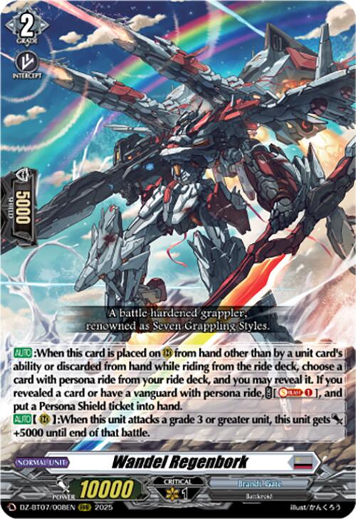 Image of Wandel Regenbork (DZ-BT07/008EN) [Moon Fangs & Cerulean Blaze]