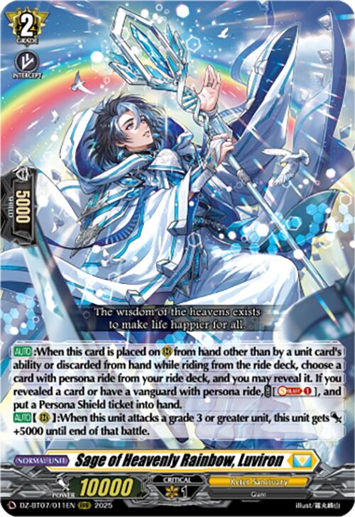 Image of Sage of Heavenly Rainbow, Luviron (DZ-BT07/011EN) [Moon Fangs & Cerulean Blaze]