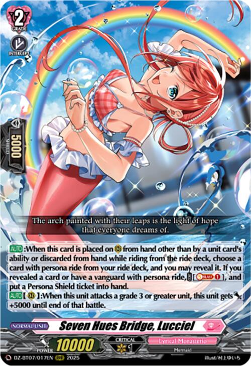 Image of Seven Hues Bridge, Lucciel (DZ-BT07/017EN) [Moon Fangs & Cerulean Blaze]