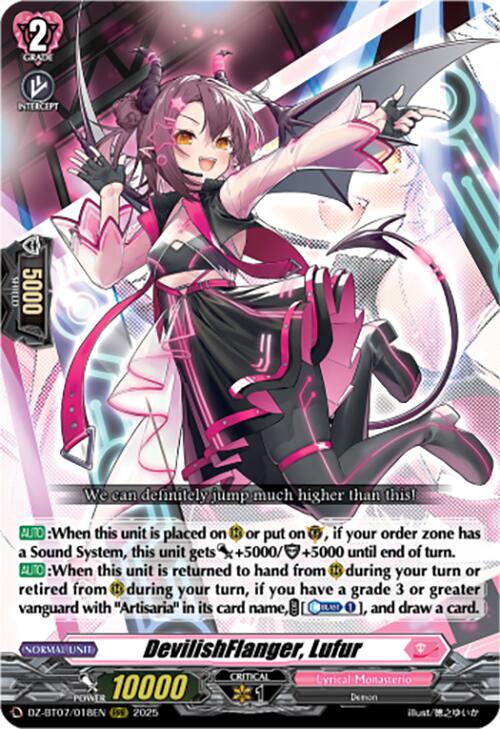 Image of DevilishFlanger, Lufur (DZ-BT07/018EN) [Moon Fangs & Cerulean Blaze]