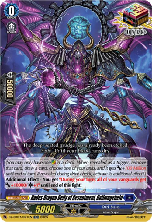 Image of Hades Dragon Deity of Resentment, Gallmageheld (DZ-BT07/021EN) [Moon Fangs & Cerulean Blaze]