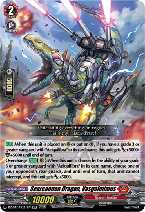 Image of Searcannon Dragon, Vasgolmimus (DZ-BT07/031EN) [Moon Fangs & Cerulean Blaze]