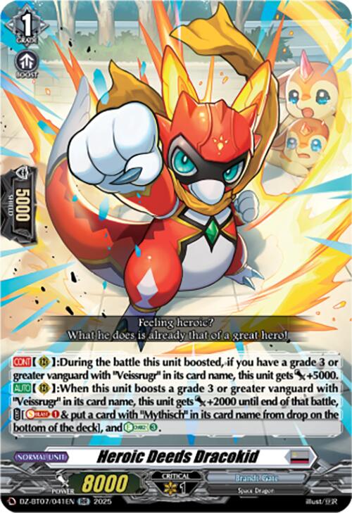 Image of Heroic Deeds Dracokid (DZ-BT07/041EN) [Moon Fangs & Cerulean Blaze]