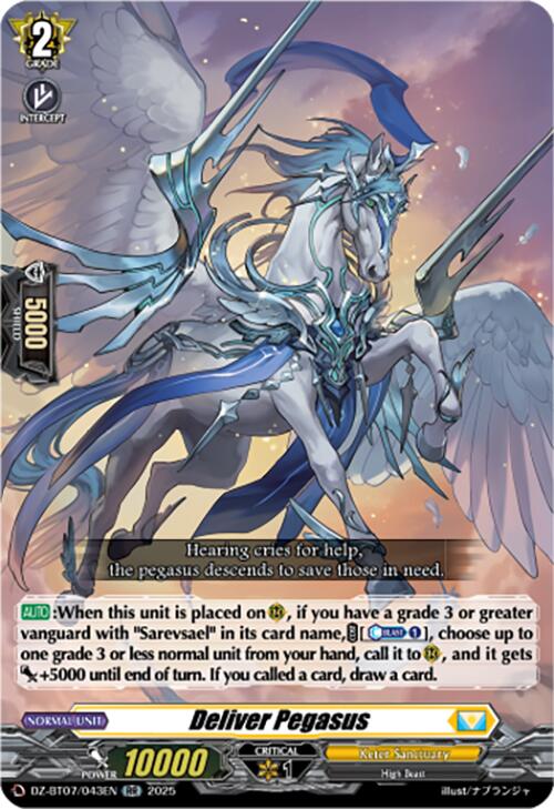 Image of Deliver Pegasus (DZ-BT07/043EN) [Moon Fangs & Cerulean Blaze]