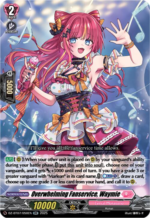 Image of Overwhelming Fanservice, Waymie (DZ-BT07/050EN) [Moon Fangs & Cerulean Blaze]