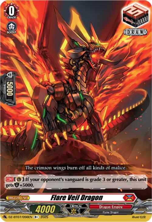 Image of Flare Veil Dragon (DZ-BT07/056EN) [Moon Fangs & Cerulean Blaze]