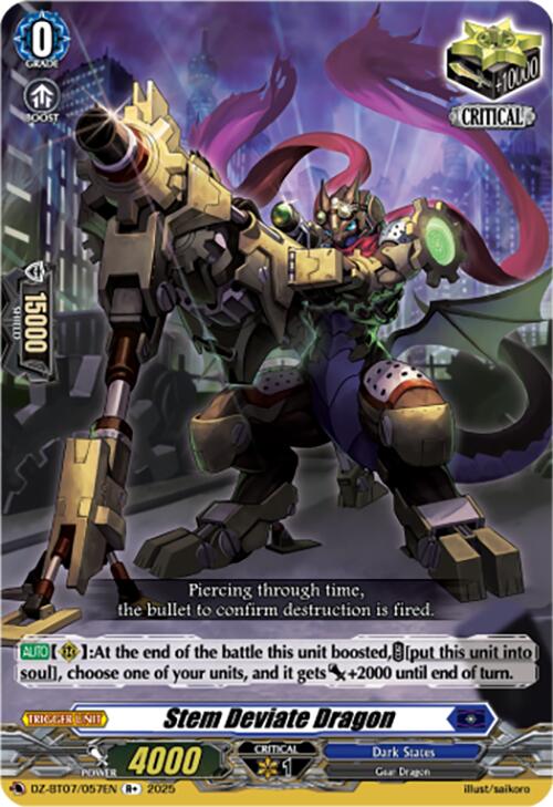 Image of Stem Deviate Dragon (DZ-BT07/057EN) [Moon Fangs & Cerulean Blaze]