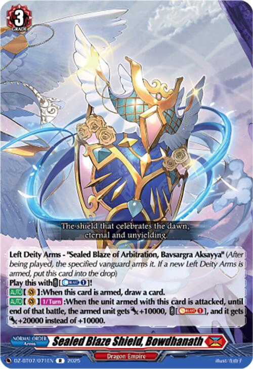 Image of Sealed Blaze Shield, Bowdhanath (DZ-BT07/071EN) [Moon Fangs & Cerulean Blaze]