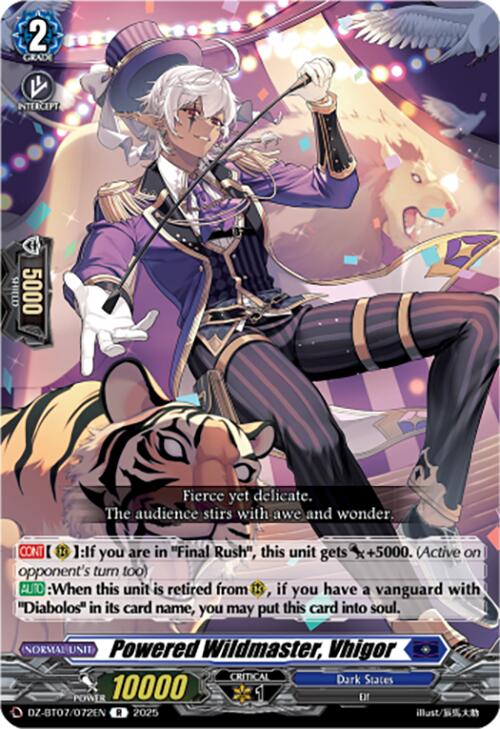 Image of Powered Wildmaster, Vhigor (DZ-BT07/072EN) [Moon Fangs & Cerulean Blaze]