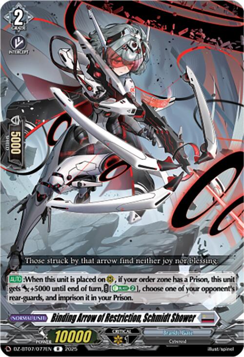 Image of Binding Arrow of Restriction, Schmidt Shower (DZ-BT07/077EN) [Moon Fangs & Cerulean Blaze]