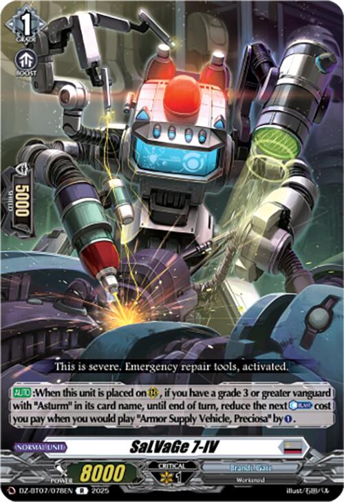 Image of SaLVaGe 7-IV (DZ-BT07/078EN) [Moon Fangs & Cerulean Blaze]