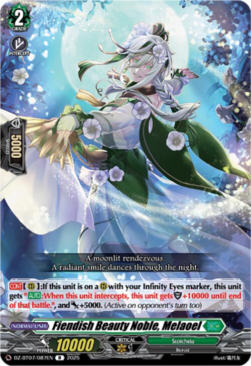 Image of Fiendish Beauty Noble, Melaoel (DZ-BT07/087EN) [Moon Fangs & Cerulean Blaze]