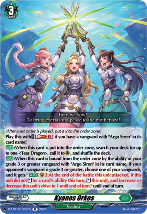 Image of Kyanos Orkos (DZ-BT07/090EN) [Moon Fangs & Cerulean Blaze]