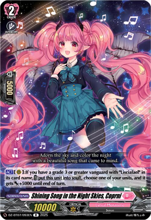 Image of Shining Song in the Night Skies, Coprni (DZ-BT07/093EN) [Moon Fangs & Cerulean Blaze]